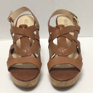 Guess leather sandals size 7M.